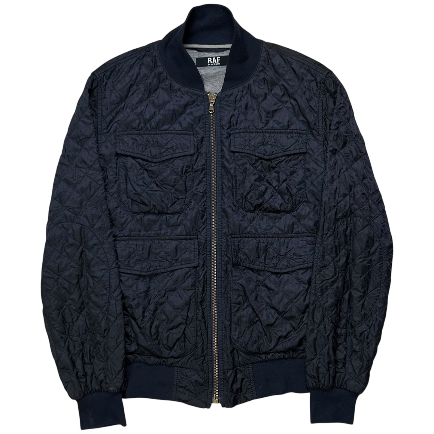 RAF by Raf Simons Quilted Cargo Bomber Jacket - AW05