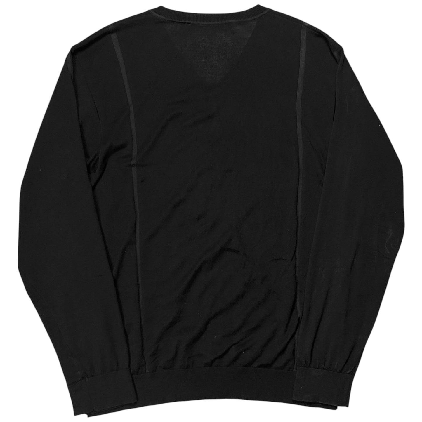 Mackintosh 0002 Trimmed V-Neck Wool Sweater - SS18