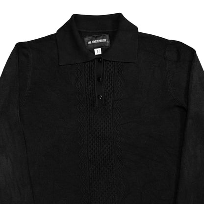 Ann Demeulemeester Cable Knit Polo Sweater