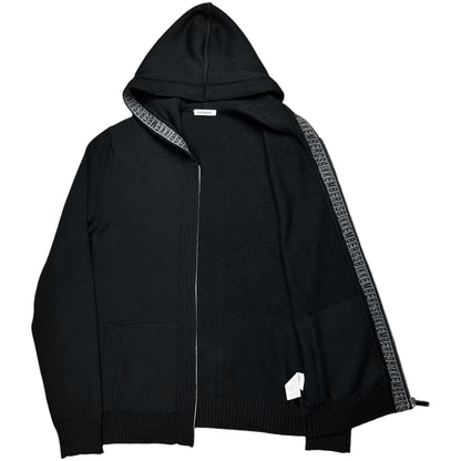 Dirk Bikkembergs Trimmed Knit Zip Hoodie