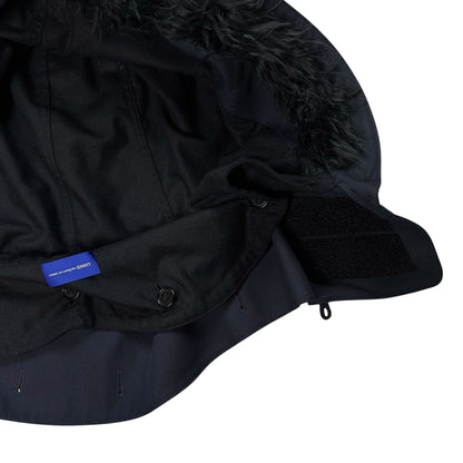Comme des Garcons Shirt Velcro Faux Fur Hood - AW22