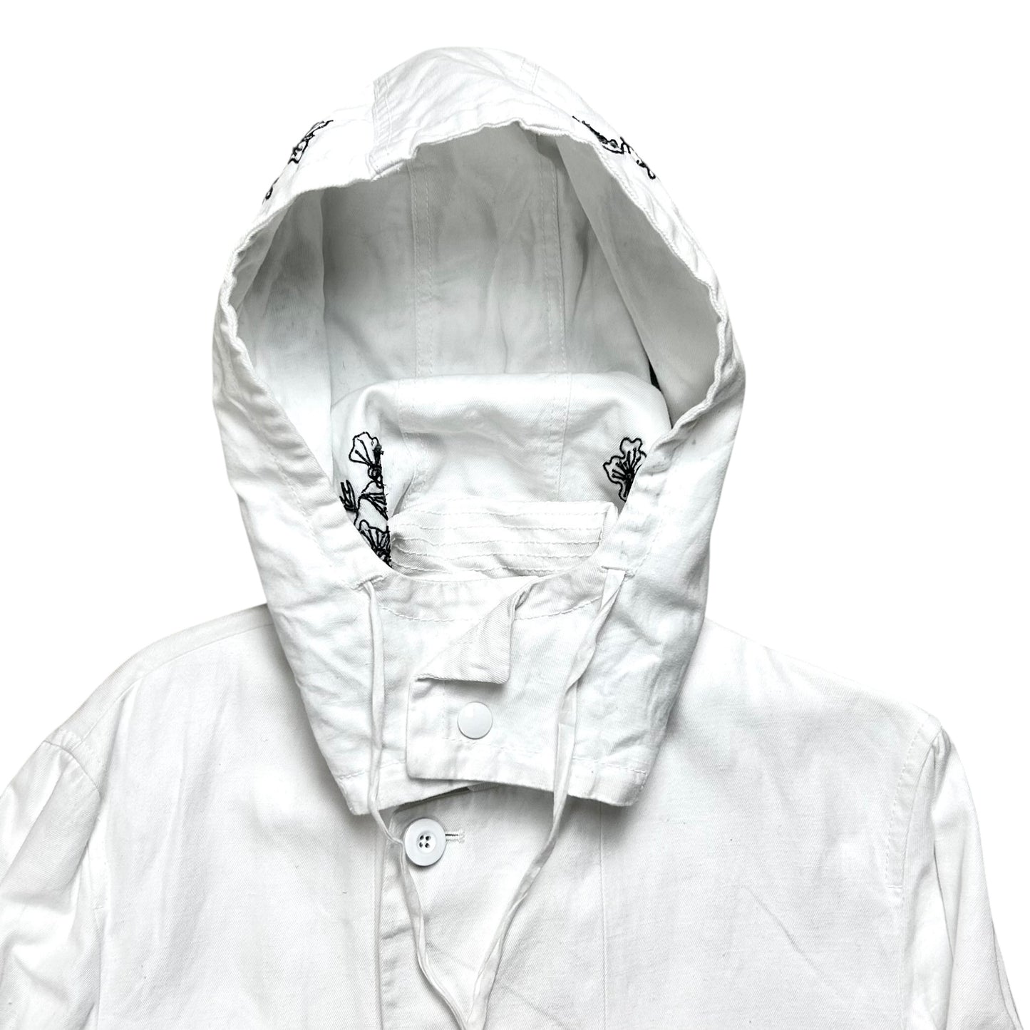 Ann Demeulemeester Hood Embroidered Field Jacket - SS14