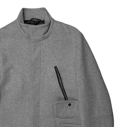 Dirk Bikkembergs Techncial Zip Wool Coat