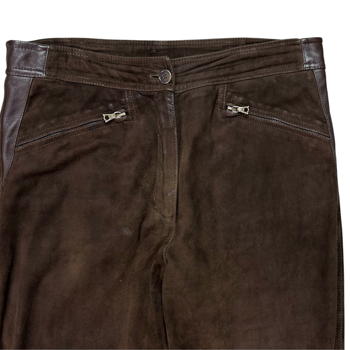 Jil Sander Suede Biker Pants - AW98