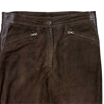 Jil Sander Suede Biker Pants - AW98