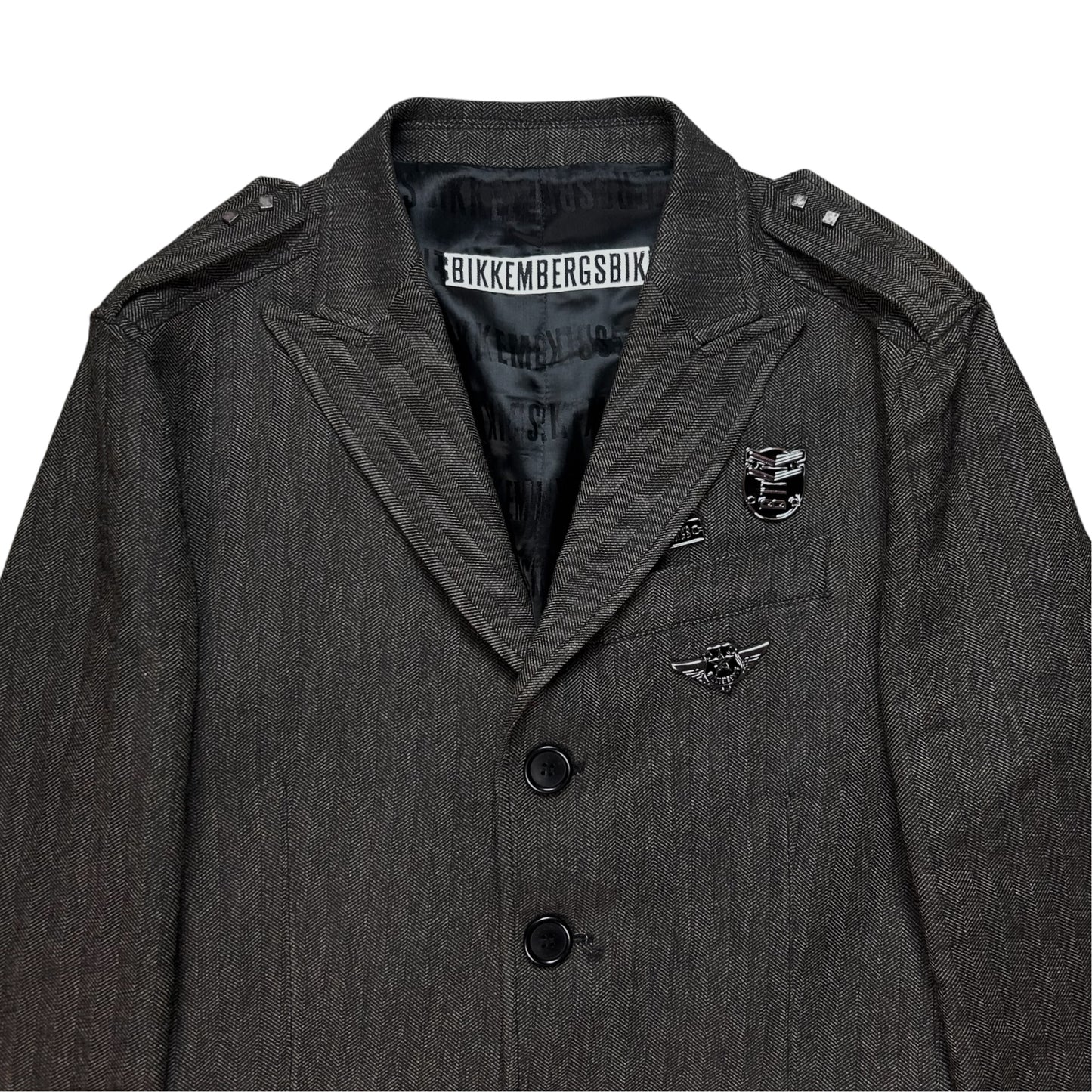 Dirk Bikkembergs Metal Pin Officer Jacket - AW06