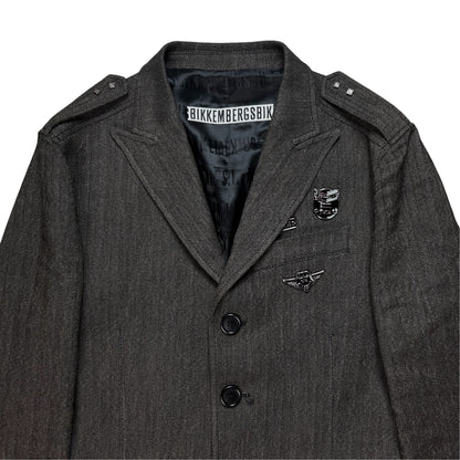 Dirk Bikkembergs Metal Pin Officer Jacket - AW06