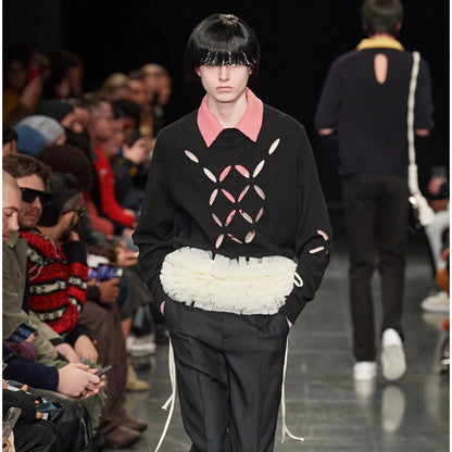 Stefan Cooke Slashed Knit Sweater - AW22