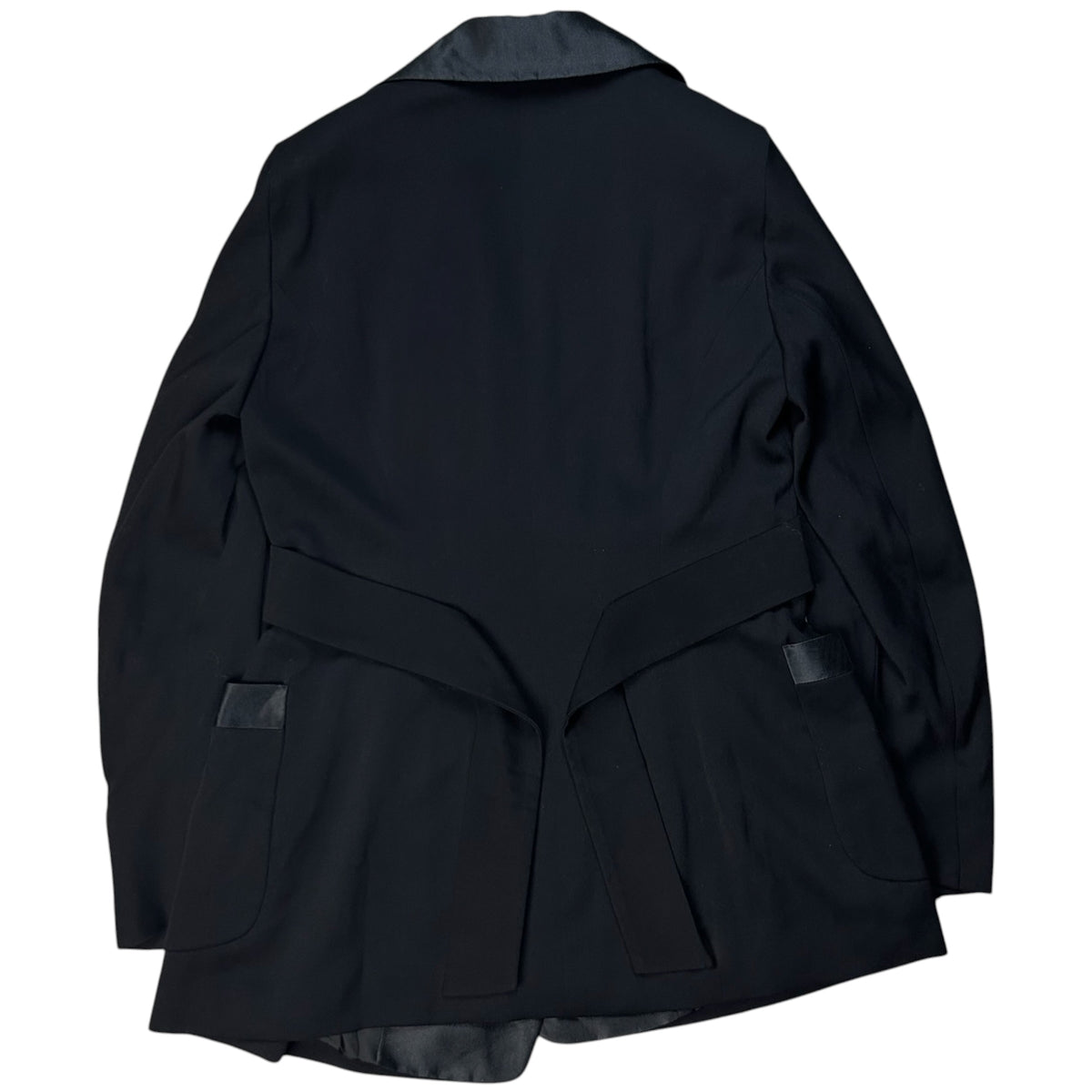 Jil Sander Belted Glossy Lapel Blazer - 80s