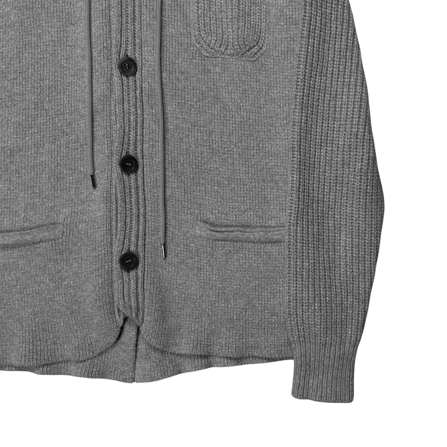 Dirk Bikkembergs Hooded Knit Cardigan