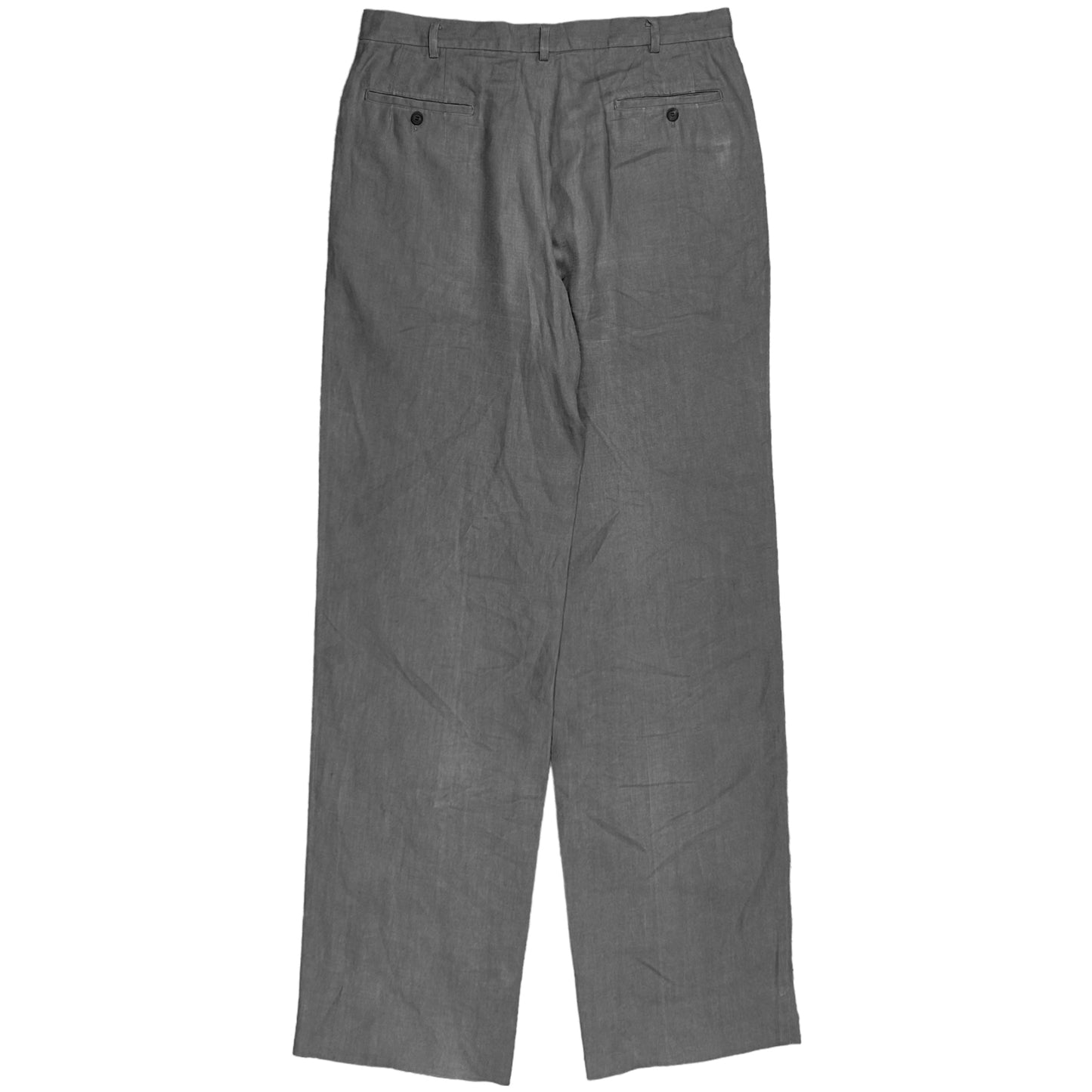 Yohji Yamamoto Pour Homme Waist Pleated Linen Trousers