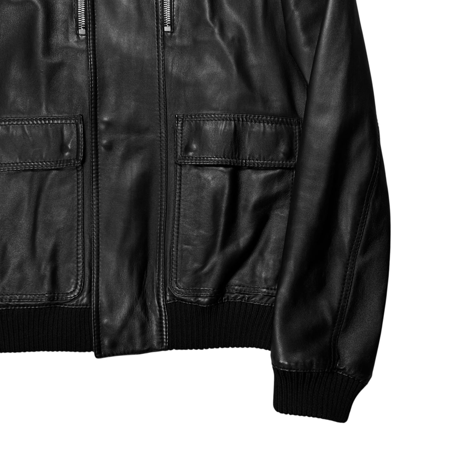 Dior Homme Navigate Leather Bomber Jacket - AW07