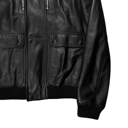 Dior Homme Navigate Leather Bomber Jacket - AW07