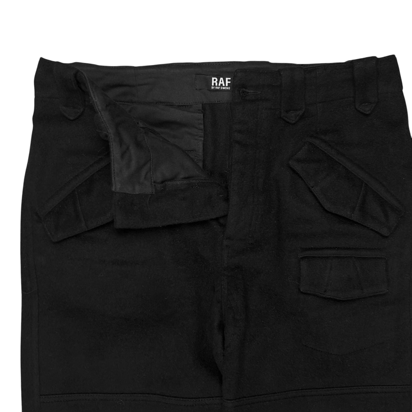 RAF by Raf Simons Parachute Cargo Wool Pants - AW09