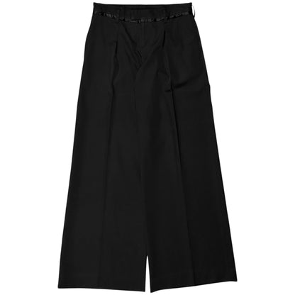 Y‘s by Yohji Yamamoto Wide Silk Trimmed Trousers