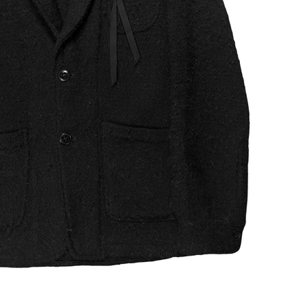 Ann Demeulemeester Lapel Strap Boiled Alpaca Wool Blazer - AW11