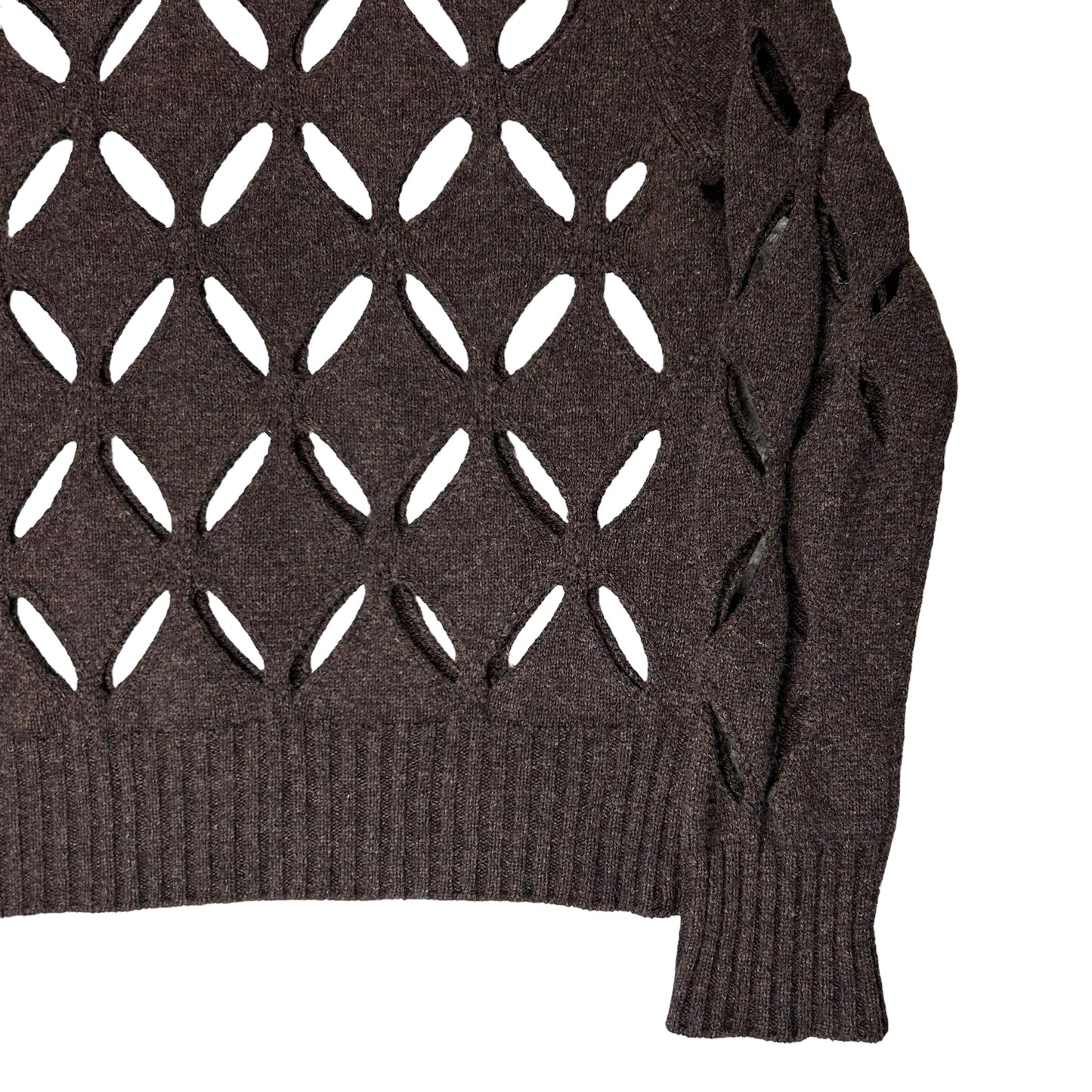 Stefan Cooke Diamond Slashed Knit Sweater - AW20