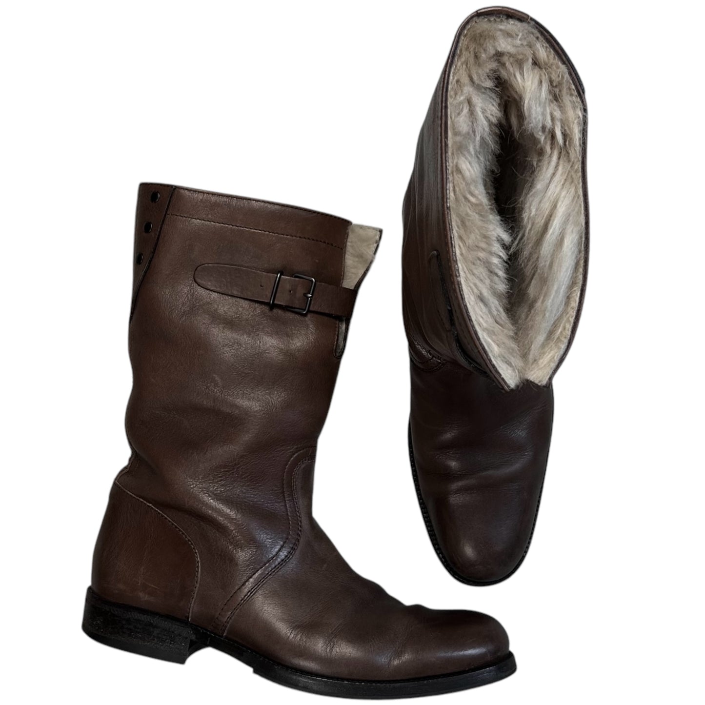 Gucci by Tom Ford Fur Lined Rider Boots