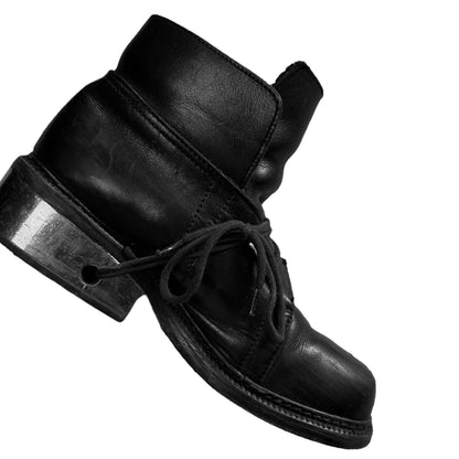Dirk Bikkembergs Fur Lined Mid Top Metal Heel Boots - AW96