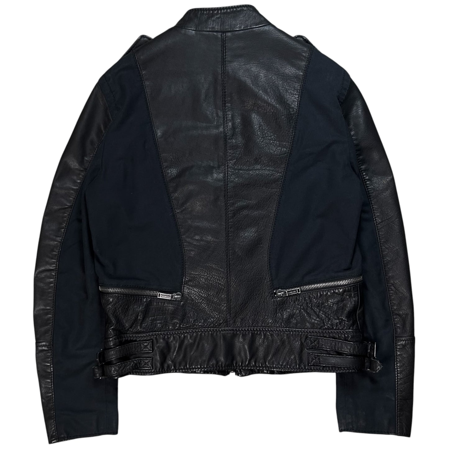 Dirk Bikkembergs Hybrid Leather Moto Jacket - SS10