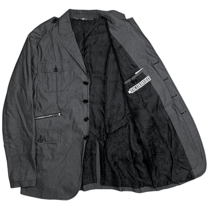 Dirk Bikkembergs Dual Zip Military Blazer