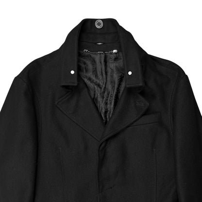 Dirk Bikkembergs Twisted Stud Collar Wool Jacket - AW09