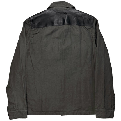 Prada Leather Panelled Work Jacket