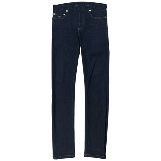 Dior Homme Bee Embroidery Raw Skinny Jeans - 2010s