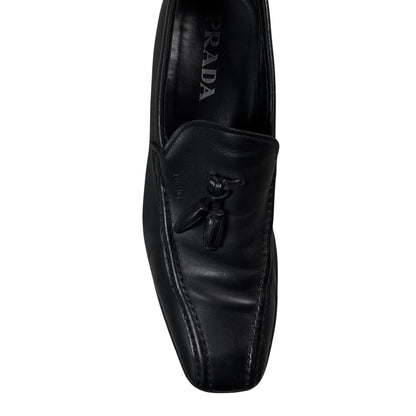 Prada Squared Tassel Loafers