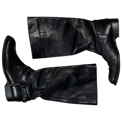 Gucci by Frida Giannini Horsebit Harness Riding Boots - AW06