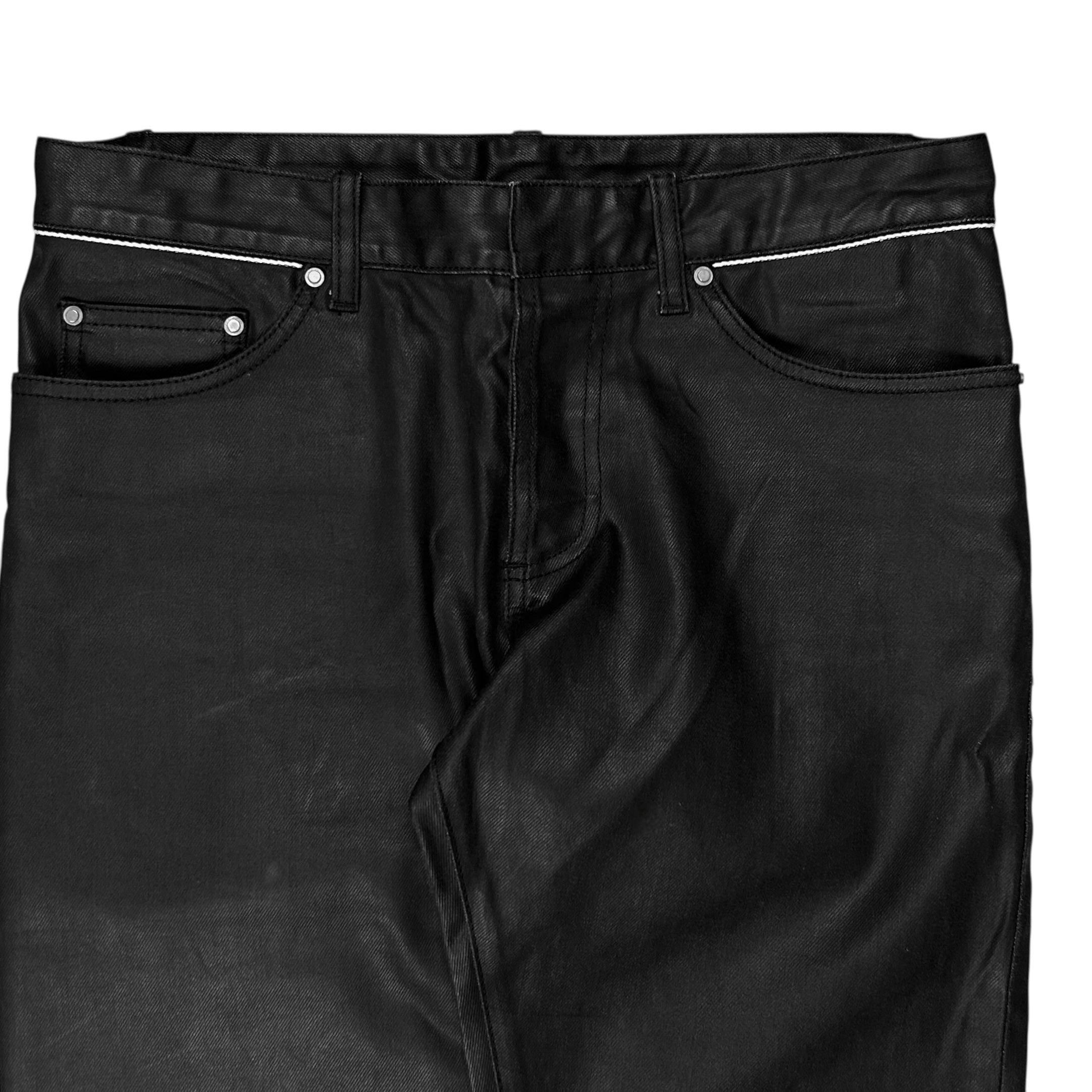 Balenciaga Waist Trimmed Waxed Jeans - SS13 – Vertical Rags