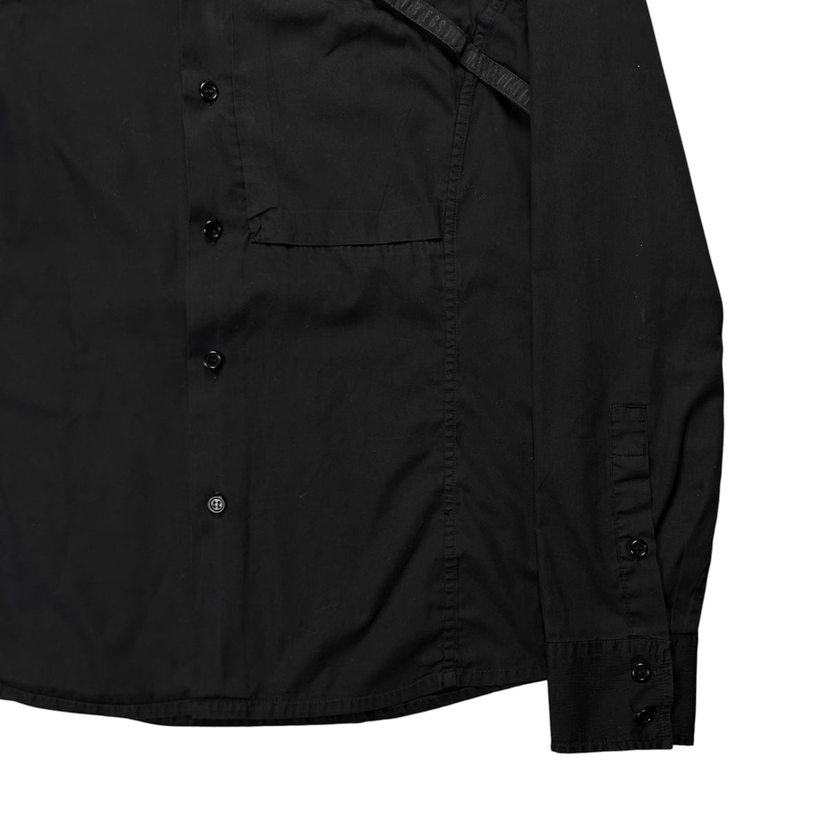 Dirk Bikkembergs Chest Zip Strap Shirt