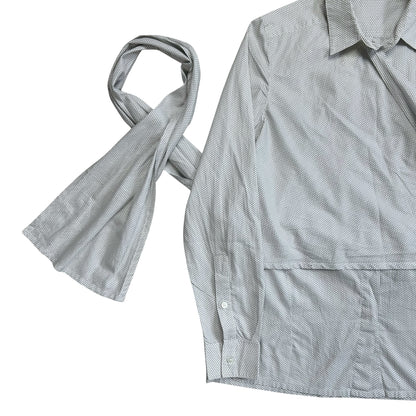 Kris Van Assche Asymmetric Wrap Layer Scarf Shirt