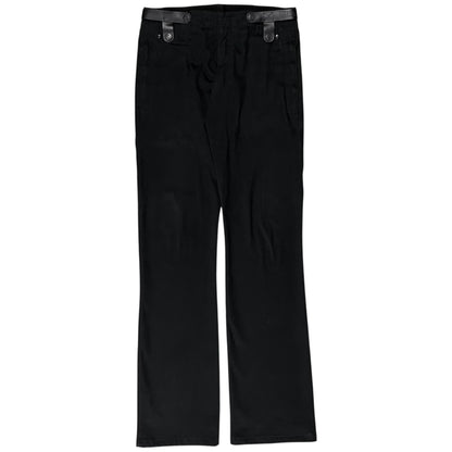 Dirk Bikkembergs Leather Harness Moleskin Pants