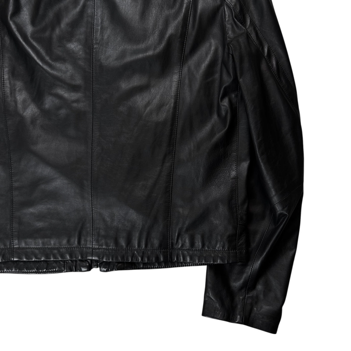 Dirk Bikkembergs Lamb Leather Cafe Racer Jacket - AW12