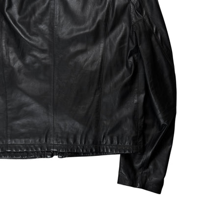 Dirk Bikkembergs Lamb Leather Cafe Racer Jacket - AW12