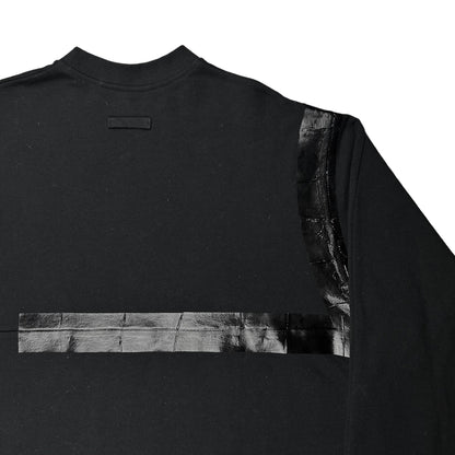 Raf Simons Cropped Asymmetric Tape Sweater - AW17