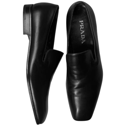 Prada Stealth Square Toe Loafers