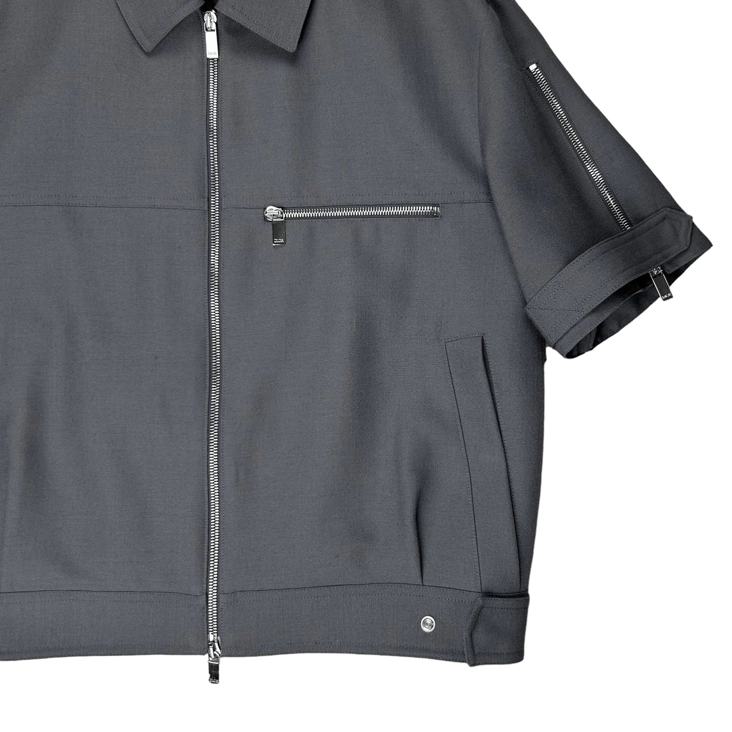 Dior Homme Short Sleeve Work Zip Jacket - SS20 – Vertical Rags Dior Homme Short Sleeve Work Zip Jacket - SS20 – Vertical Rags
