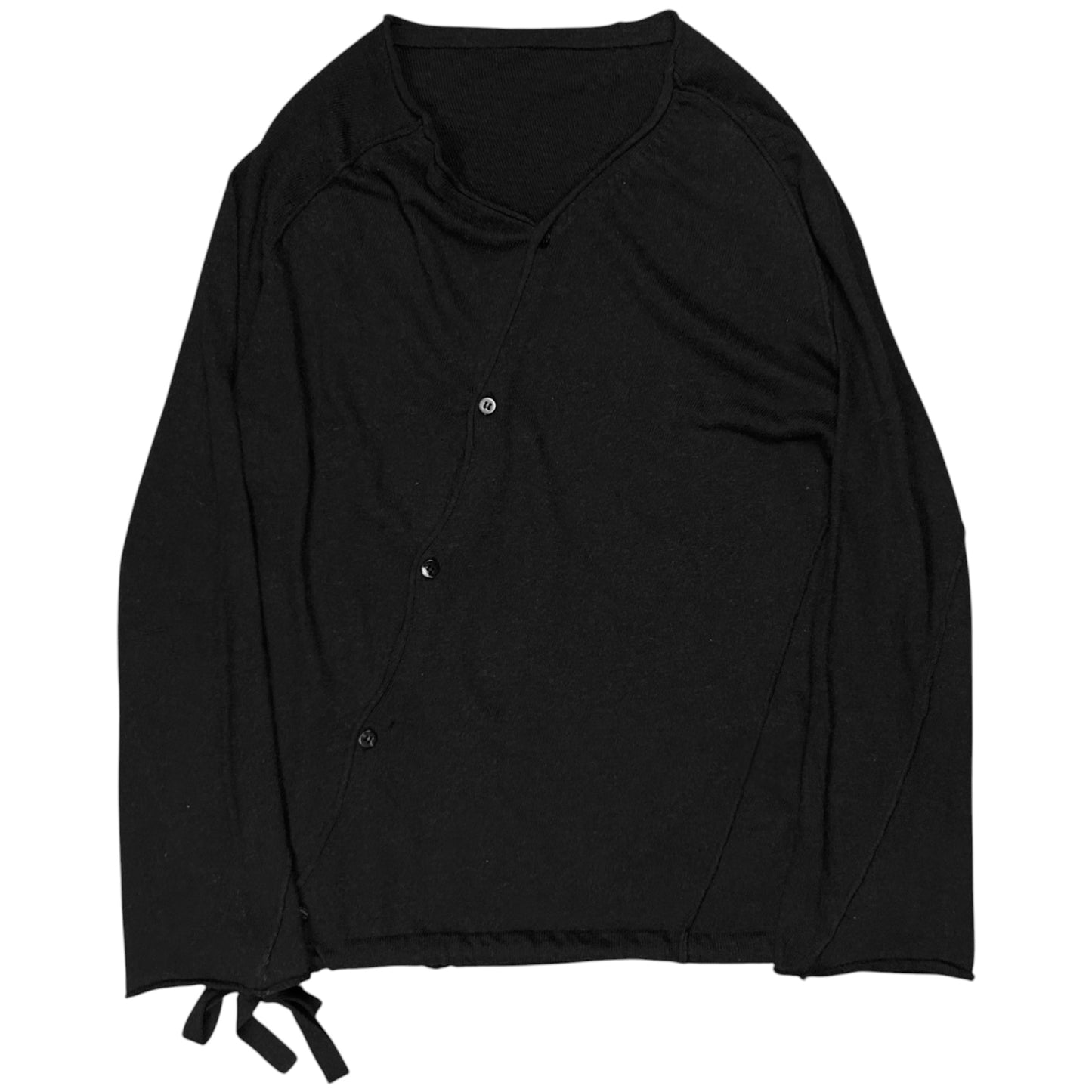 Y‘s by Yohji Yamamoto Asymmetric Cinch Strap Cardigan