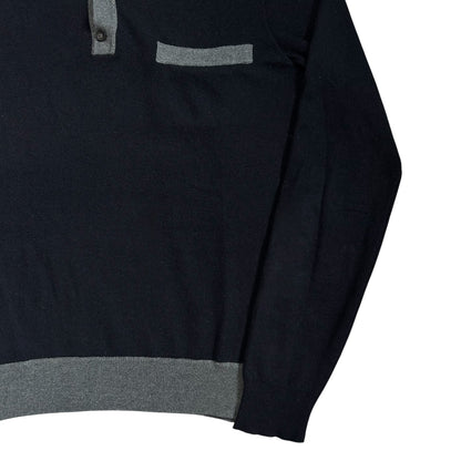 Jil Sander Contrasted Wool Polo Sweater - AW08
