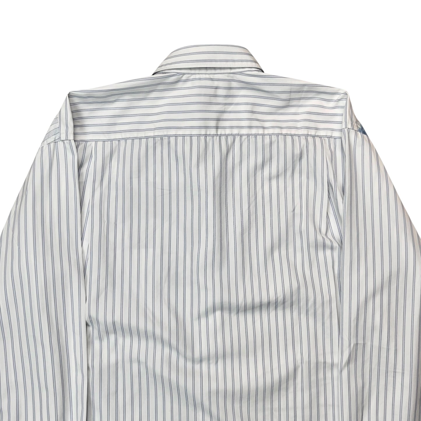 Comme des Garcons Shirt Airbrush Print Striped Shirt