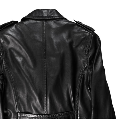 Gucci by Tom Ford Military Leather Peacoat - AW96