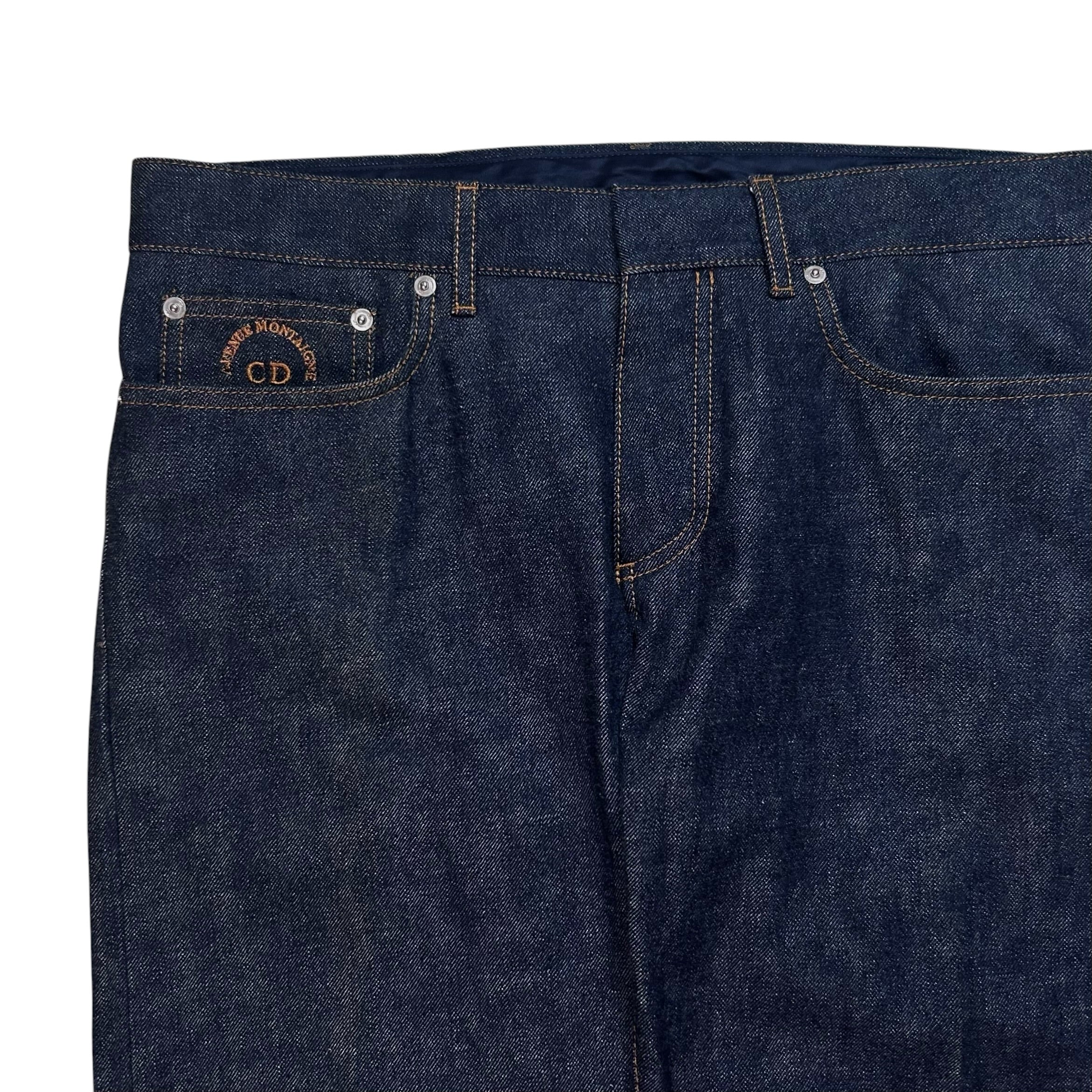 Dior Homme Pocket Embroidery Slim Raw Jeans - AW17 – Vertical Rags