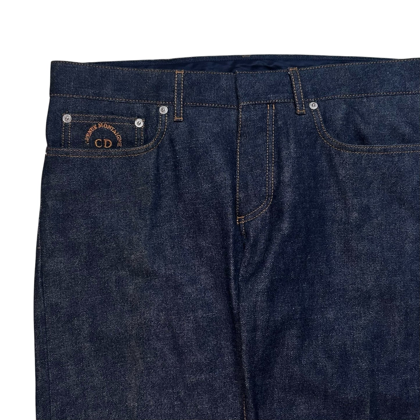 Dior Homme Pocket Embroidery Slim Raw Jeans - AW17