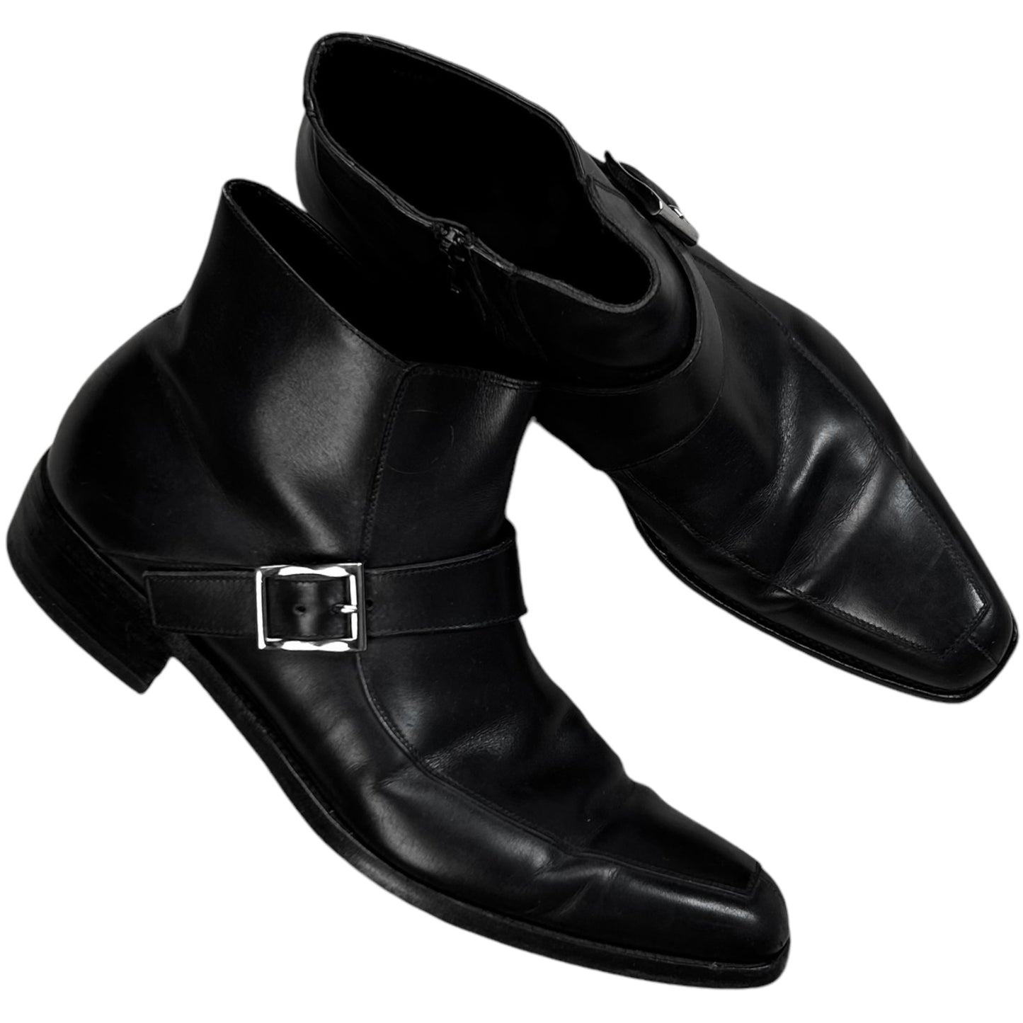 Prada Belted Mid Top Boots