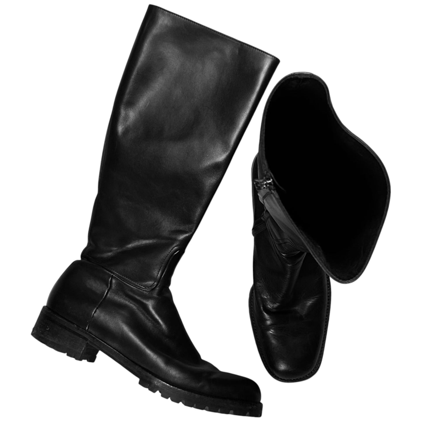 Jil Sander Tall Zip Combat Boots