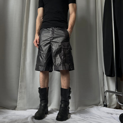 Dries Van Noten Glossy Cargo Shorts - SS20