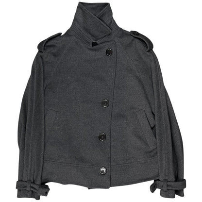 Jil Sander Sleeve Belted Angora Wool Peacoat - 2000s