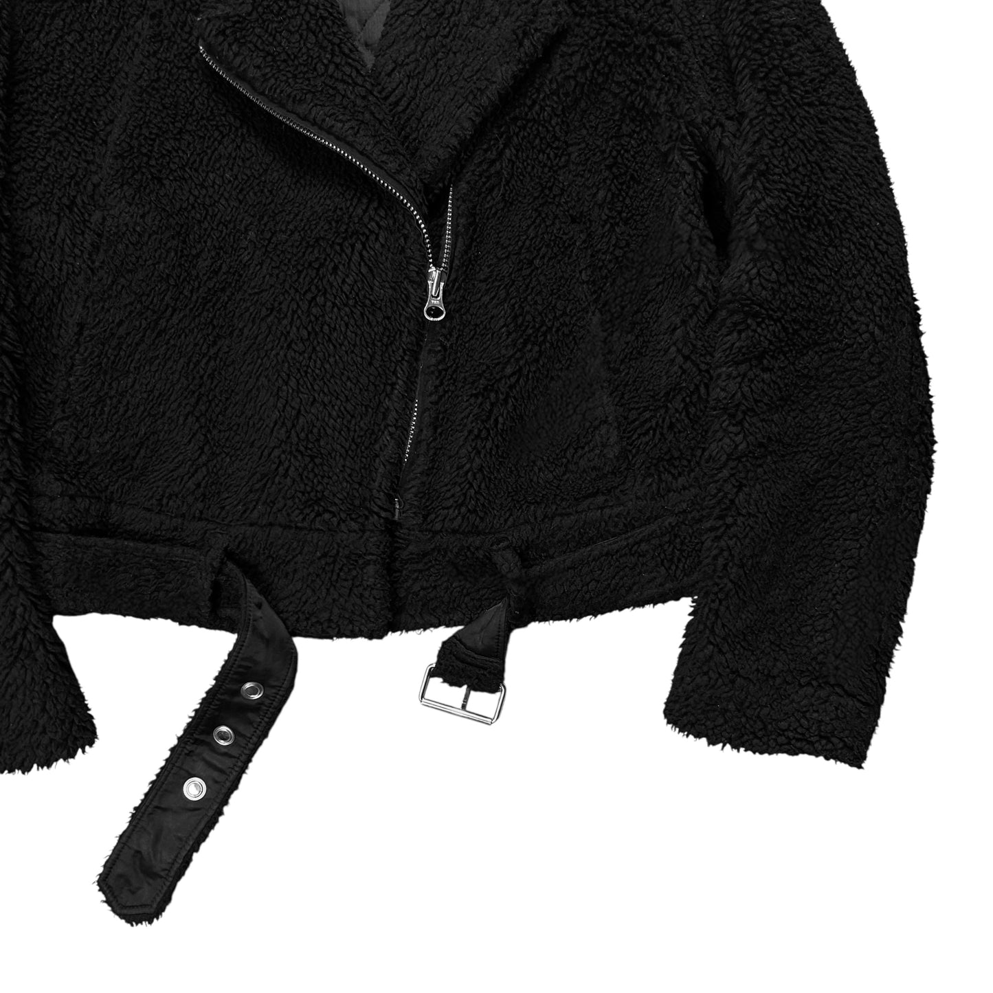 MM6 Maison Martin Margiela Belted Sherpa Bomber Jacket - AW15